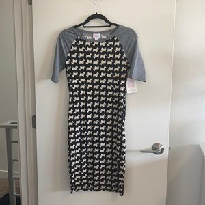 Lu La Roe Julia Raglan Dress Scottish Terriers
